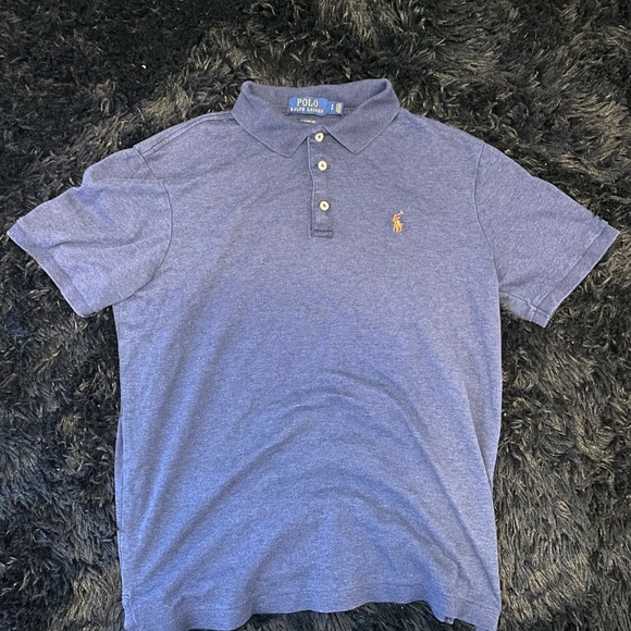 Polo by Ralph Lauren Blue Short Sleeve Button Polo - Picture 1 of 3